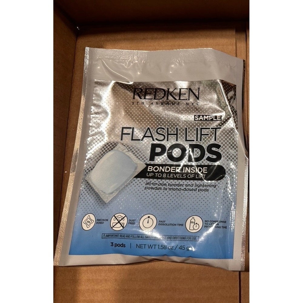 Redken Flash Lift Pods Bonder Inside Hair Lightener 3 Pods Sample Pack